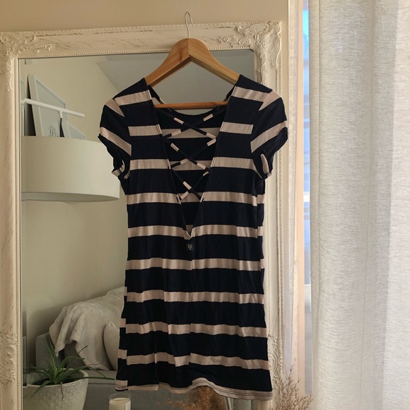 Billabong Striped T-Shirt Dress - Picture 2 of 7